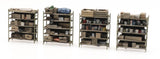 Artitec - Storage Shelves (4pk) (HO Scale)