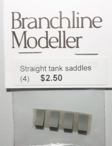 BM-TSS - Tank Saddles - Straight - 4pc (HO Scale)