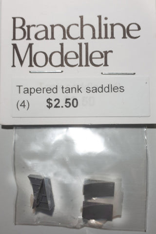 BM-TTS - Tank Saddles - Tapered - 4pc (HO Scale)