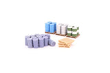 IF-DET029 - 44 Gallon Drums and Pallets Pack - 15pc (HO Scale)