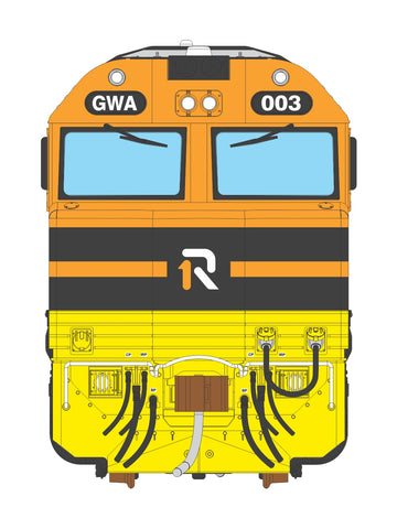 3D Wall Art GT46C-ACe Class GWA003 One Rail (1:8 Scale) LA-29