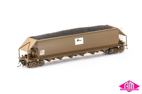NHVF Coal Hopper, Wagon Grime with Faded L7 - 4 Car Pack NCH-82