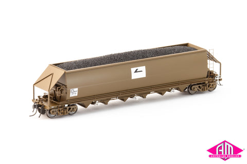 NHVF Coal Hopper, Wagon Grime with Faded L7 - 4 Car Pack NCH-83