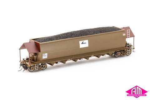 NHVF Coal Hopper, Wagon Grime with SRA Red ends and Faded L7 - 4 Car Pack NCH-85