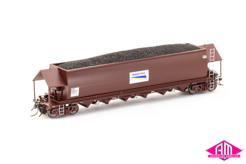 NHVF Coal Hopper, SRA Red with Freight Rail Logos - 4 Car Pack NCH-86