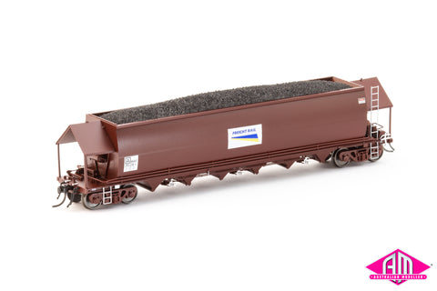 NHVF Coal Hopper, SRA Red with Freight Rail Logos - 4 Car Pack NCH-87