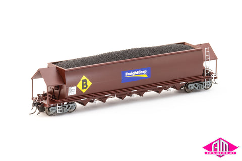 NHVF Coal Hopper, SRA Red with FreightCorp Logos & Large B - 4 Car Pack NCH-95