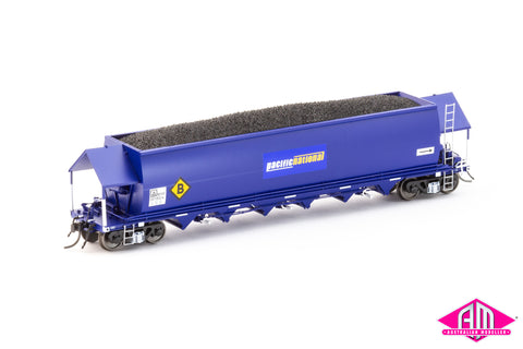 NHVF Coal Hopper, PN Blue with Pacific National Logos & Small B - 4 Car Pack NCH-96