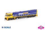 NR Class locomotive NR73 Pacific National (No stars) - Blue & Yellow (NNR-22) N-Scale
