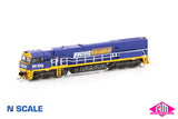 NR Class locomotive NR103 Pacific National (Trial livery) - Blue & Yellow (NNR-23) N-Scale