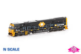 NR Class locomotive NR52 National Rail Black Livery - Orange & Black (NNR-4) N-Scale