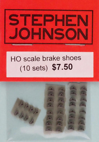 SJ-BS10S - Urethane Brake Shoes - 10 Sets (HO Scale)