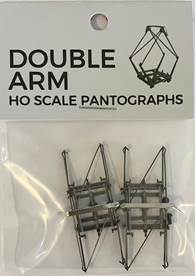 The Train Girl - TTG057 - Pantographs - Double Arm - 2pc (HO Scale)