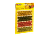 Noch 07011 - Grass Tufts - XL - Blossom Red, Yellow, Light & Dark Green 92pc (12mm)