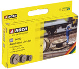 Noch 14202 - Laser-Cut Minis - Cable Rolls 3pc (HO Scale)