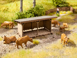 Noch 14379 - Laser-Cut Minis - Cattle Shelter (HO Scale)