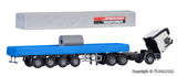 Kibri - 14652 - MB ACTROS 3-Axle with Tarpaulin Semi-Trailer and Cargo Kit (HO Scale)
