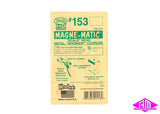 KD-153 - #153 "Scale" Metal Self Centering Whisker Coupler - Short (1/4") Centerset Shank 2pr (HO Scale)