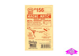 KD-156 - #156 "Scale" Metal Self Centering Whisker Coupler - Long (25/64") Centerset Shank 2pr (HO Scale)