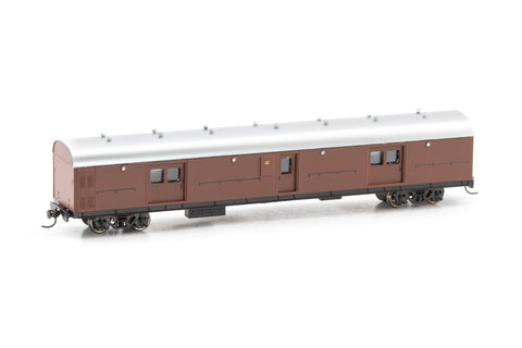 LHY Passenger Brake Van 1617 Deep Indian Red with Silver Roof