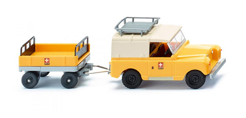 17010005 - Land Rover with Trailer - "PTT" Logo (HO Scale)