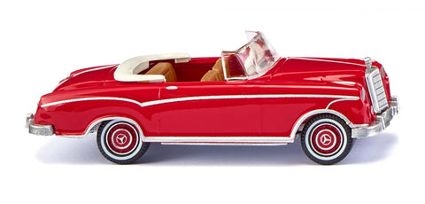 17014301 - Mercedes Benz 220 S Cabriolet - Ruby Red (HO Scale)