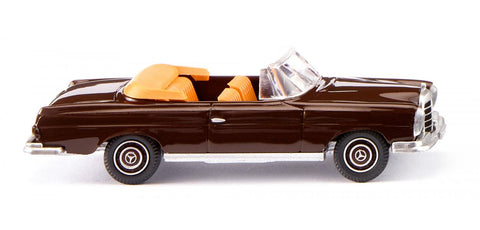 17015302 - Mercedes Benz 280 SE Cabriolet - Chocolate Brown (HO Scale)