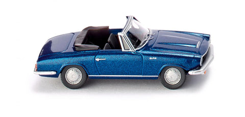 17018649 - Glas 1700 GT Cabriolet - Metallic Blue (HO Scale)