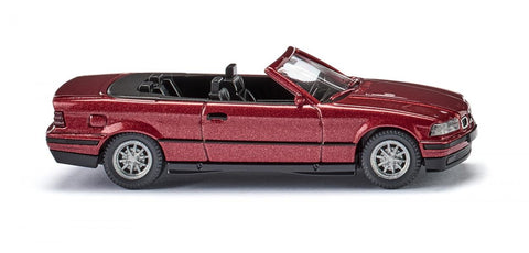 17019401 - BMW 325i Cabriolet - Metallic Wine Red (HO Scale)