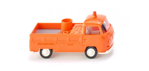 17031601 - VW T2 Flatbed Truck - Municipal Vehicle Orange (HO Scale)