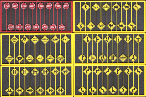 293-8257 - Modern Road Sign Assortment (HO Scale)