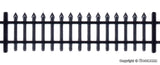 Vollmer - 45007 - Iron Fence - Black - 192 cm (HO Scale)