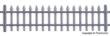 Vollmer - 45008 - Iron Fence - Aluminium Coloured (HO Scale)
