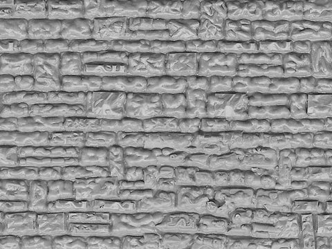 Vollmer - 46031 - Wall Plate - Cut-Stone - 21.8 x 11.9 cm (HO Scale)