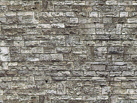 Vollmer - 46035 - Wall Plate - Cut Stone - 25 x 12.5cm - 10pcs (HO Scale)