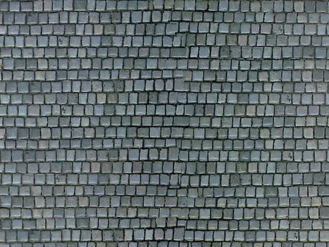 Vollmer - 46041 - Wall Plate - Cobblestone - 25 x 12.5 cm - 10pc (HO Scale)