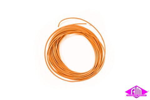 51944 - Super Thin Cable - 0.5mm Diameter - AWG36 - 10m Bundle - Orange
