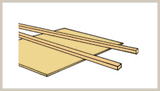 521-3001 - Scale Lumber - 1" x 2" (HO Scale)