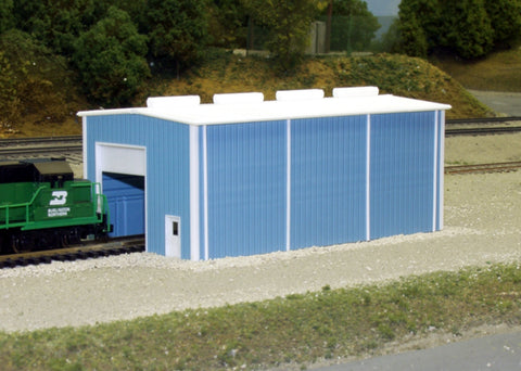 541-8002 - Small Engine House Kit - Blue (N Scale)