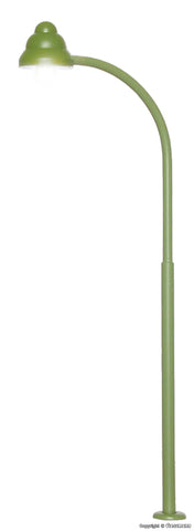 Viessmann - 6012 - Swan Neck Gas Lamp Green - LED Warm-White (HO Scale)