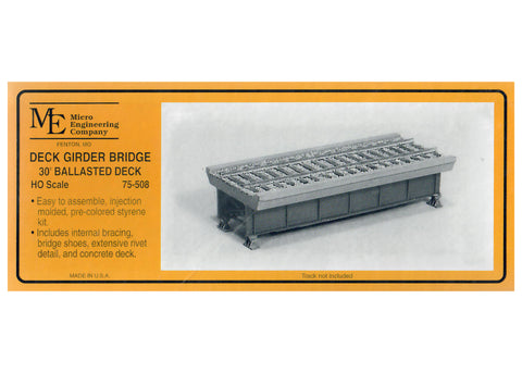 Micro Engineering - 75-508 - Deck Girder Bridge - 30' Ballasted Deck (HO Scale)