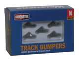 933-2605 - Track Bumpers Dark Gray 5pc (N Scale)