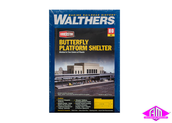 933-3175 Butterfly Style Station Platform Shelter Kit (HO Scale