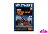 933-3656 - Cottage Grove School Kit (With Interior Lighting) (HO Scale)