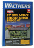 933-4502 - 70' Single-Track Railroad Through Girder Bridge Kit (HO Scale)