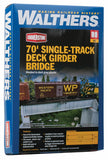 933-4507 - 70' Single-Track Railroad Deck Girder Bridge Kit (HO Scale)