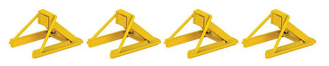 948-83108 - Assembled Track Bumpers Yellow (4pk) (HO Scale)