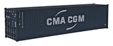 949-8257 - 40' Hi-Cube Corrugated Container - CMA-CGM (HO Scale)
