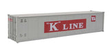 949-8306 - 40' Smooth Side Stainless Steel Container - K Line (HO Scale)