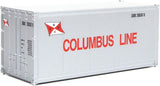 949-8663 - 20' Smooth Side Container Columbus Line (HO Scale)